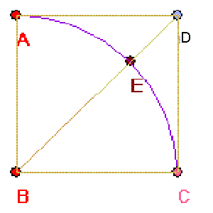 riportare il lato sulla diagonale